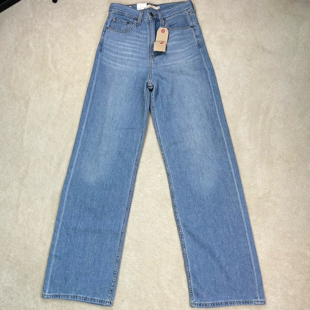 Levi's Premium Super High Rise Loose Jeans Women's 25x31 Baggy Denim Stretch
